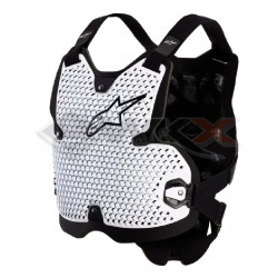 Plastron ALPINSTARS BIONIC ACTION V2 BLANC-NOIR taille  XL/2XL