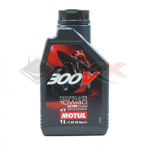 Piece Huile moteur MOTUL 300V 10W40 4T 1 Litre de Pit Bike et Dirt Bike