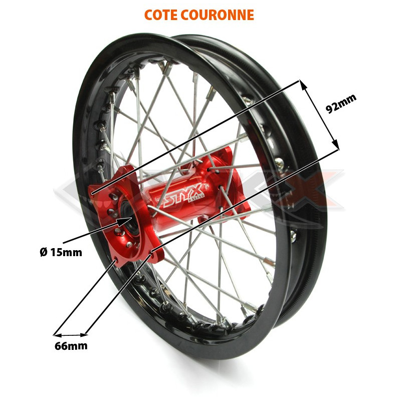 Jante arrière STYX Racing 12'