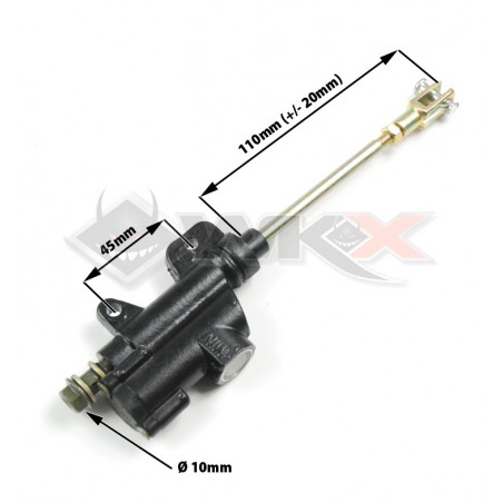 Kit Frein à Disque Arrière Moto 125cc-140cc - Étrier + Plaquettes + Câble Hydraulique 54 Cm - Pour Pit Bike, Scooter, Dirt Bike
