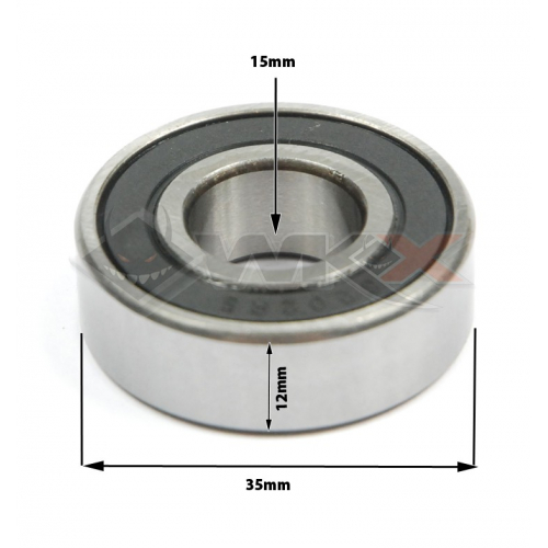 Roulement de roue 6202 2RS 35x15x11