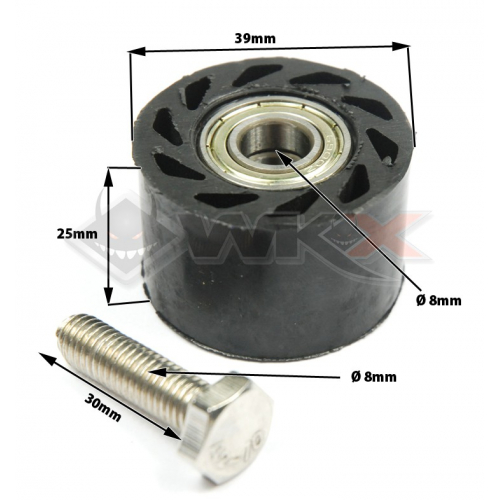 Roulette de chaine 8mm NOIR