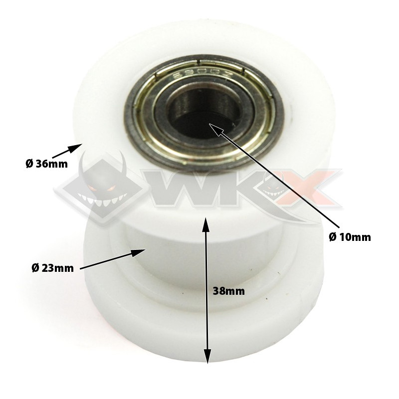 Roulette de chaine 10mm BLANC