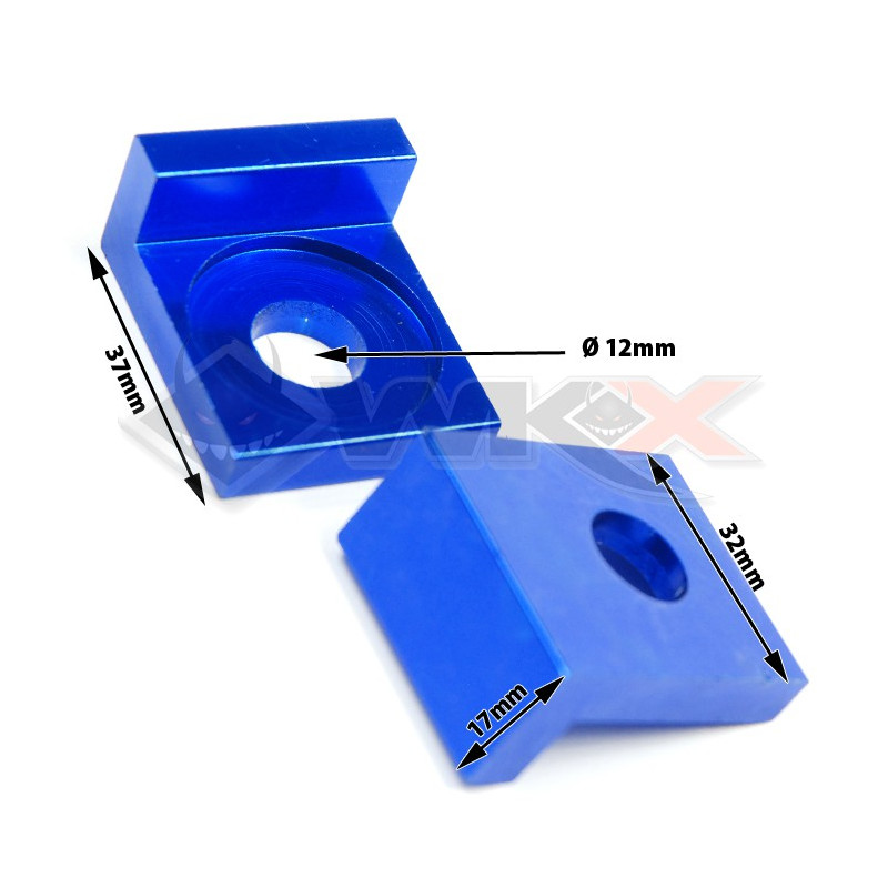 Tendeur de chaine carré 12mm BLEU