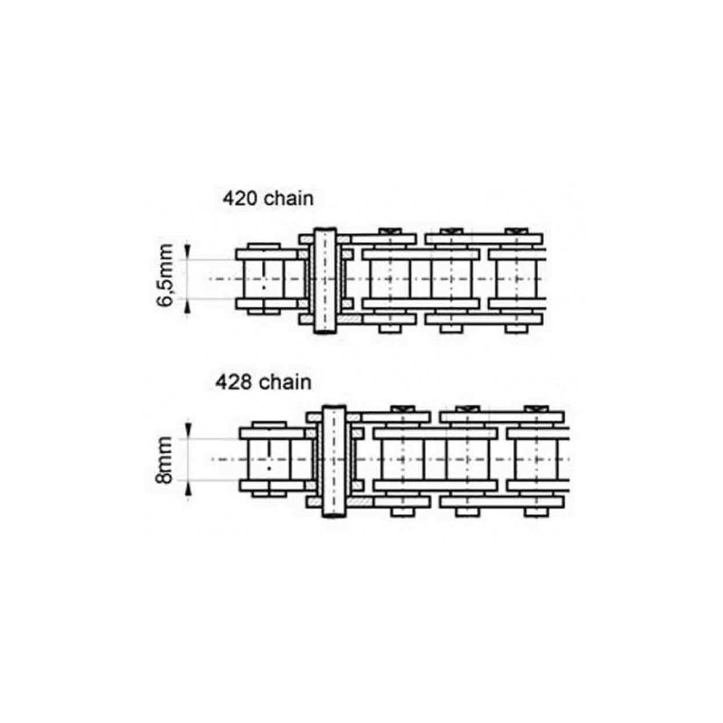 Chaine de transmission KMC 428