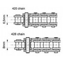 Chaine de transmission 120 maillons AFAM 420 Chaine de transmission 120 maillons AFAM 420