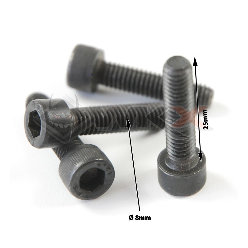 Kit vis couronne BTR-CHC 8x25 4 pièces