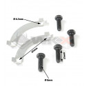 Kit vis couronne hexagonal 8x25 + platines Kit vis couronne hexagonal 8x25 + platines