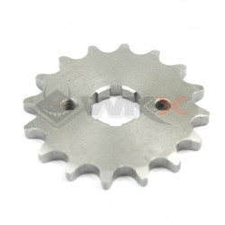 Pignon de sortie de boite axe 17 mm 14 dents 420