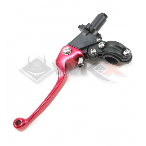 Piece Levier d'embrayage CNC retournable ROUGE de Pit Bike et Dirt Bike