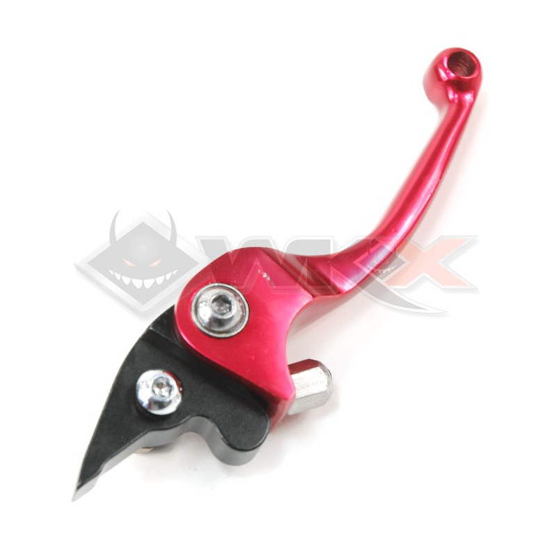 Pack levier d'embrayage + levier frein retournable CNC ROUGE