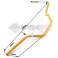 Piece Guidon aluminium ORANGE de Pit Bike et Dirt Bike