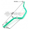 Piece Guidon aluminium VERT de Pit Bike et Dirt Bike