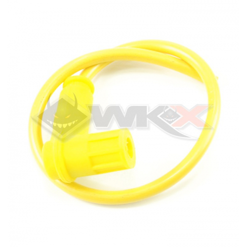 Piece Anti-parasites + cable blindé Racing JAUNE de Pit Bike et Dirt Bike