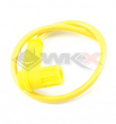 Piece Anti-parasites + cable blindé Racing JAUNE de Pit Bike et Dirt Bike