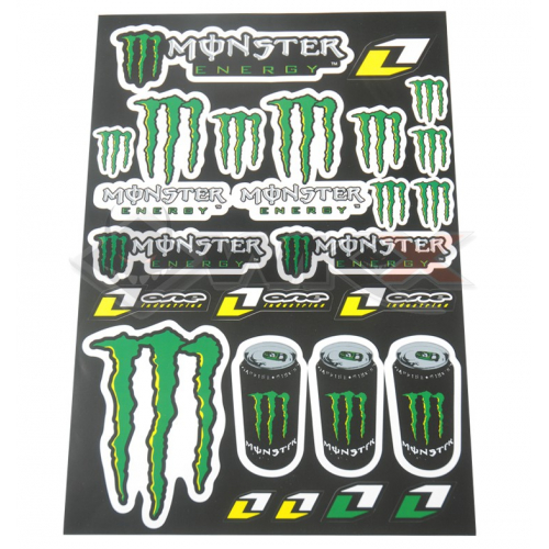 sticker cadre vélo monster energy