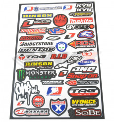Piece Stickers autocollants MARQUES MOTO de Pit Bike et Dirt Bike