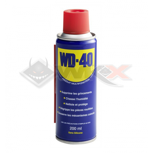 Piece Dégrippant WD 40 200ml de Pit Bike et Dirt Bike