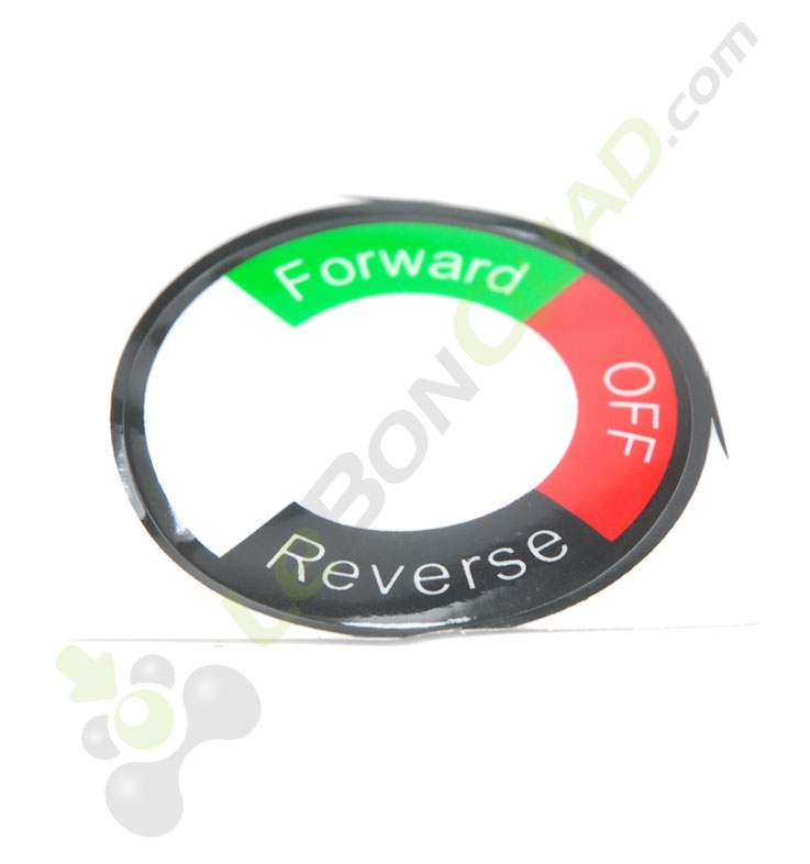 Sticker pour contacteur marche avant / arrière de quad pocket électrique E-Rex