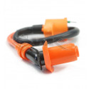 Bobine d'allumage haute tension Racing ORANGE / NOIR