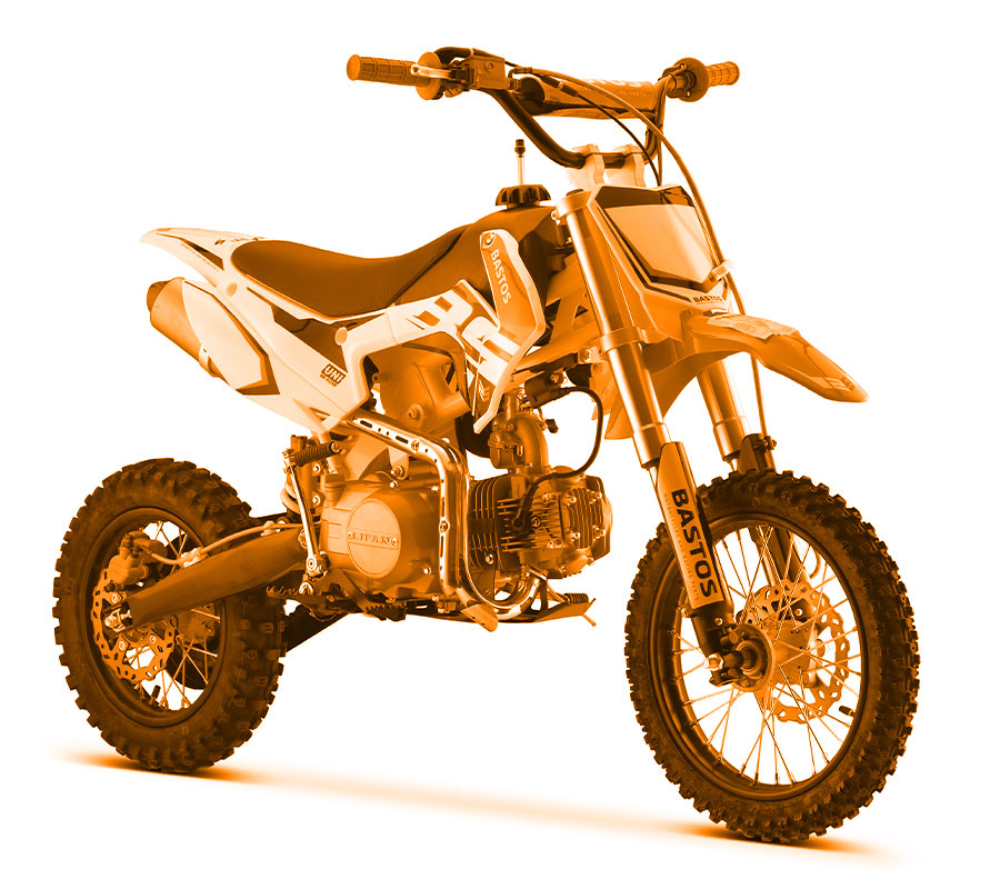 moto-cross enfant 125 Semi-auto, de chez Bastos bike, gamme BS