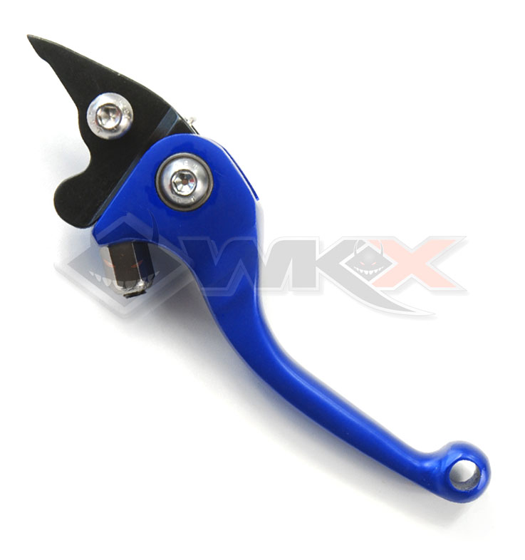 levier de frein bleu pour pit bike, dirt bike et mini moto