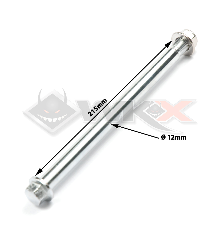 Axe de roue avant faisant 12 mm de diamètre pour dirt bike