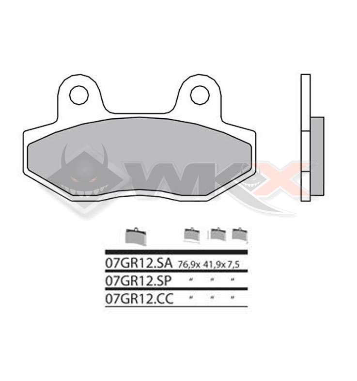 plaquettes de fein Brembo pour dirt