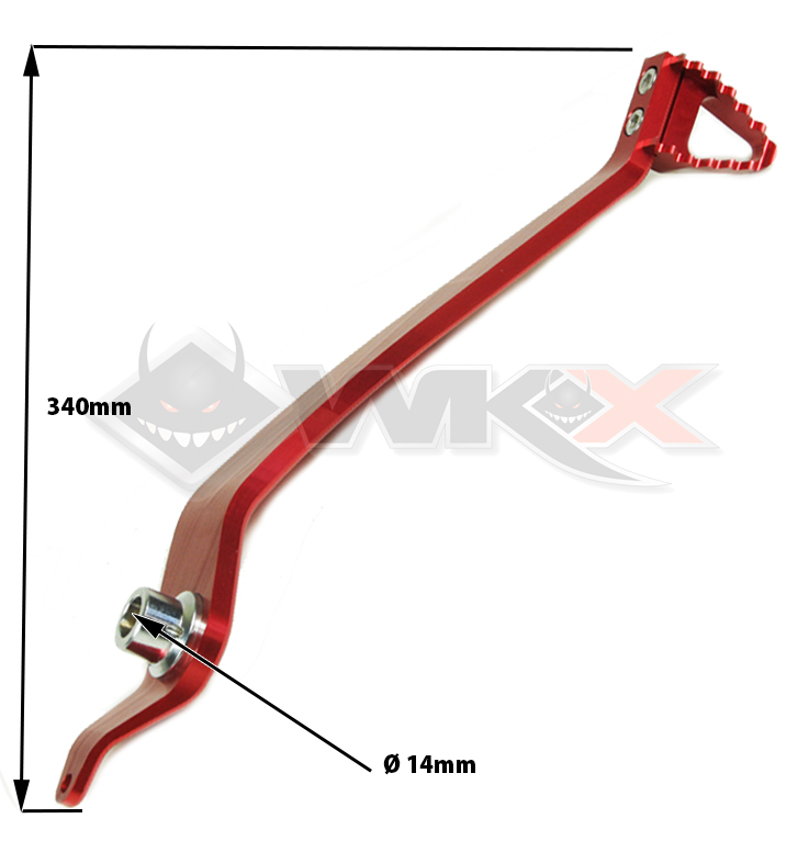 Pédale de frein en alu CNC pour 