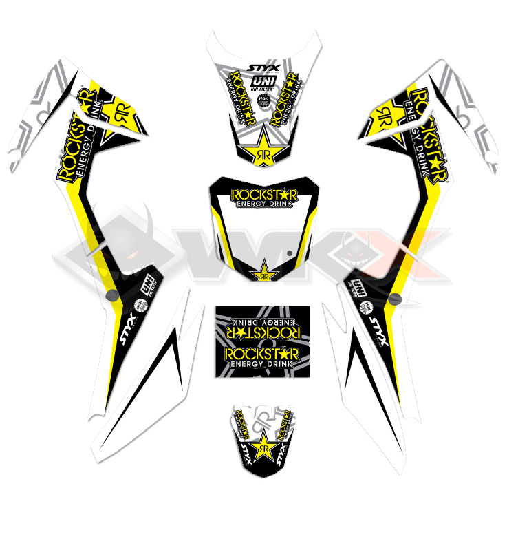 Kit décoration Rockstar pour cadre CRF 110 mini