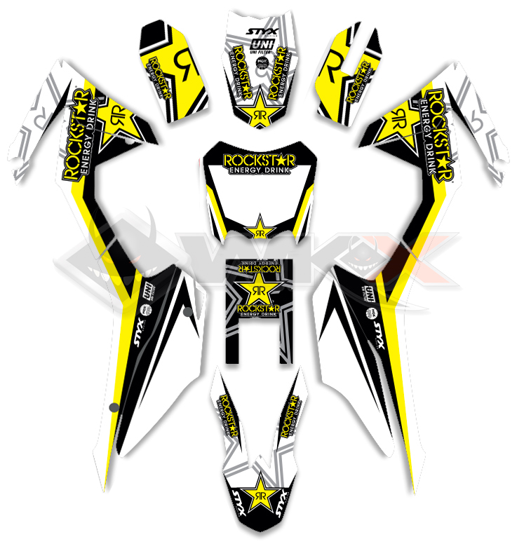 kit déo Rockstar CRF 110 pour pit bike