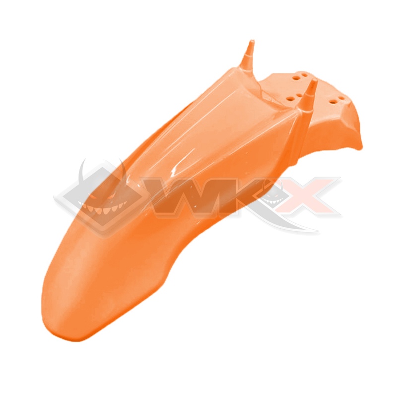 Garde-boue orange type CRF 110 mini, position avant 