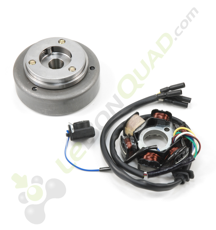 Rotor et stator pour moteur à démarreur électrique de quad enfant 110 et 125cc