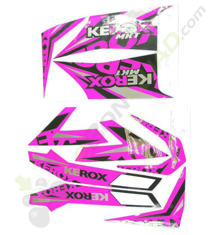 Kit décoration quad enfant KEROX MKT ROSE