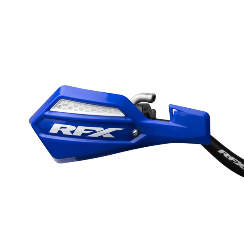 Protection de mains bleu-blanc RFX pout cross et enduro