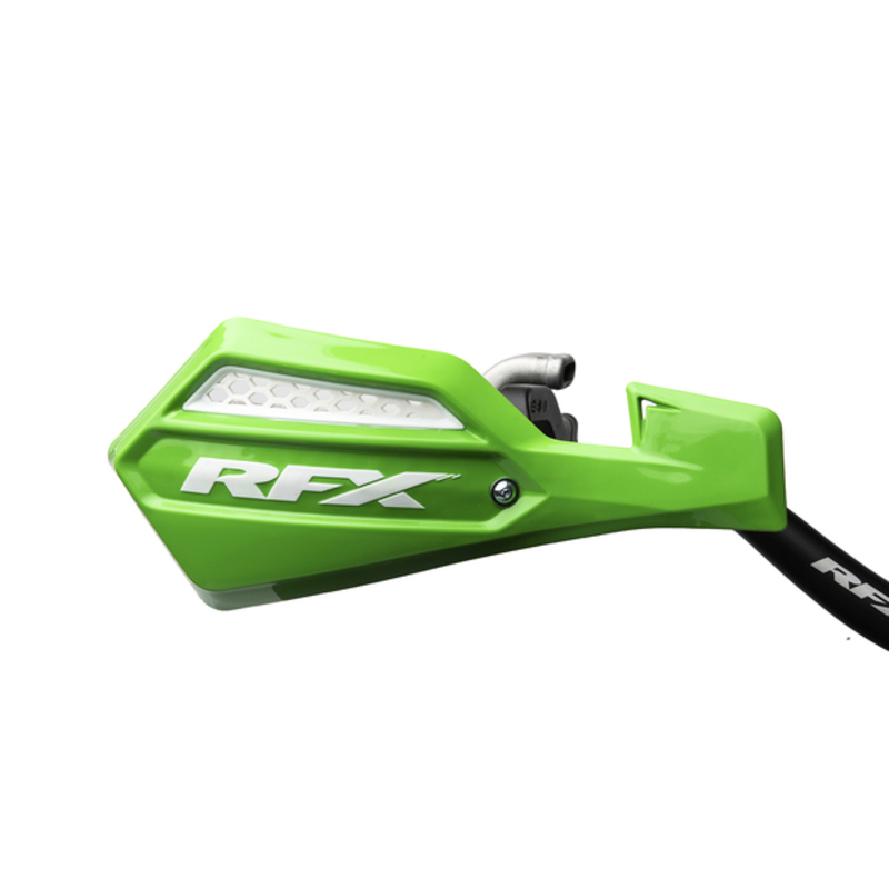 Protection de mains, couleur blanc et vert de chez RFX