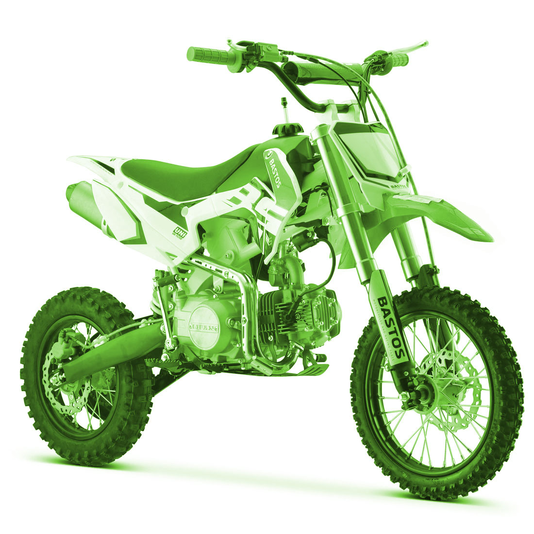 Moto enfant type cross verte 125cc BS Bastos bike