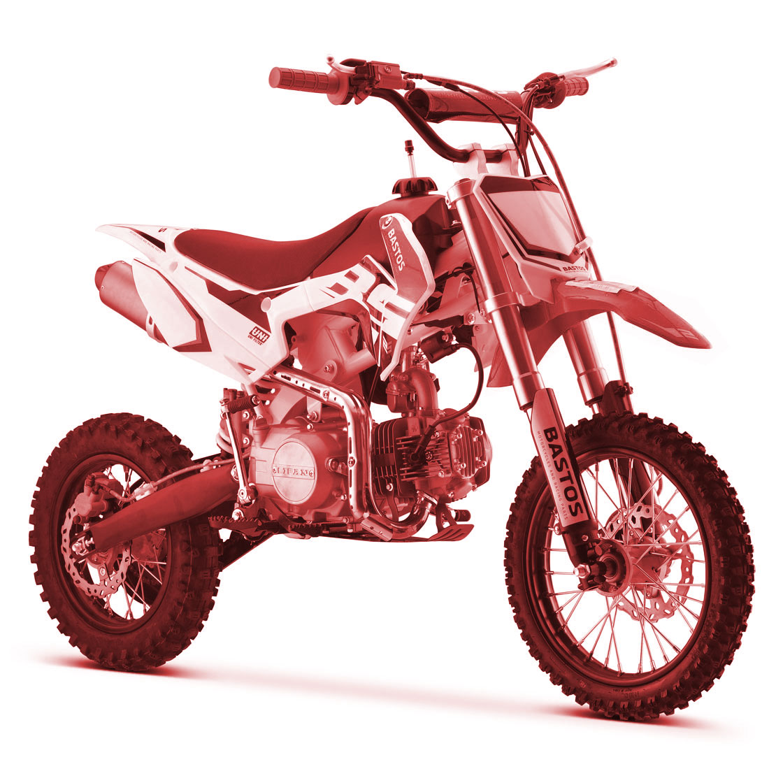 motocross enfant Bastos bike BS 125cc Rouge