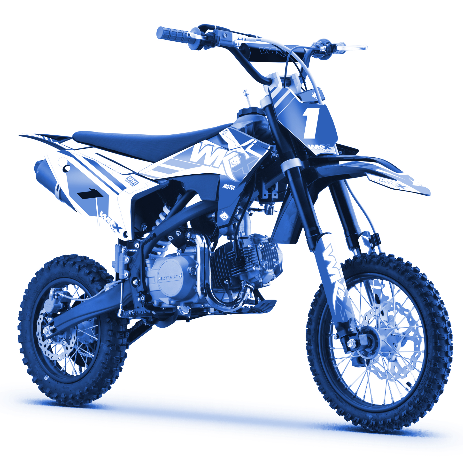 dirt 125 bleue MX2 WKX
