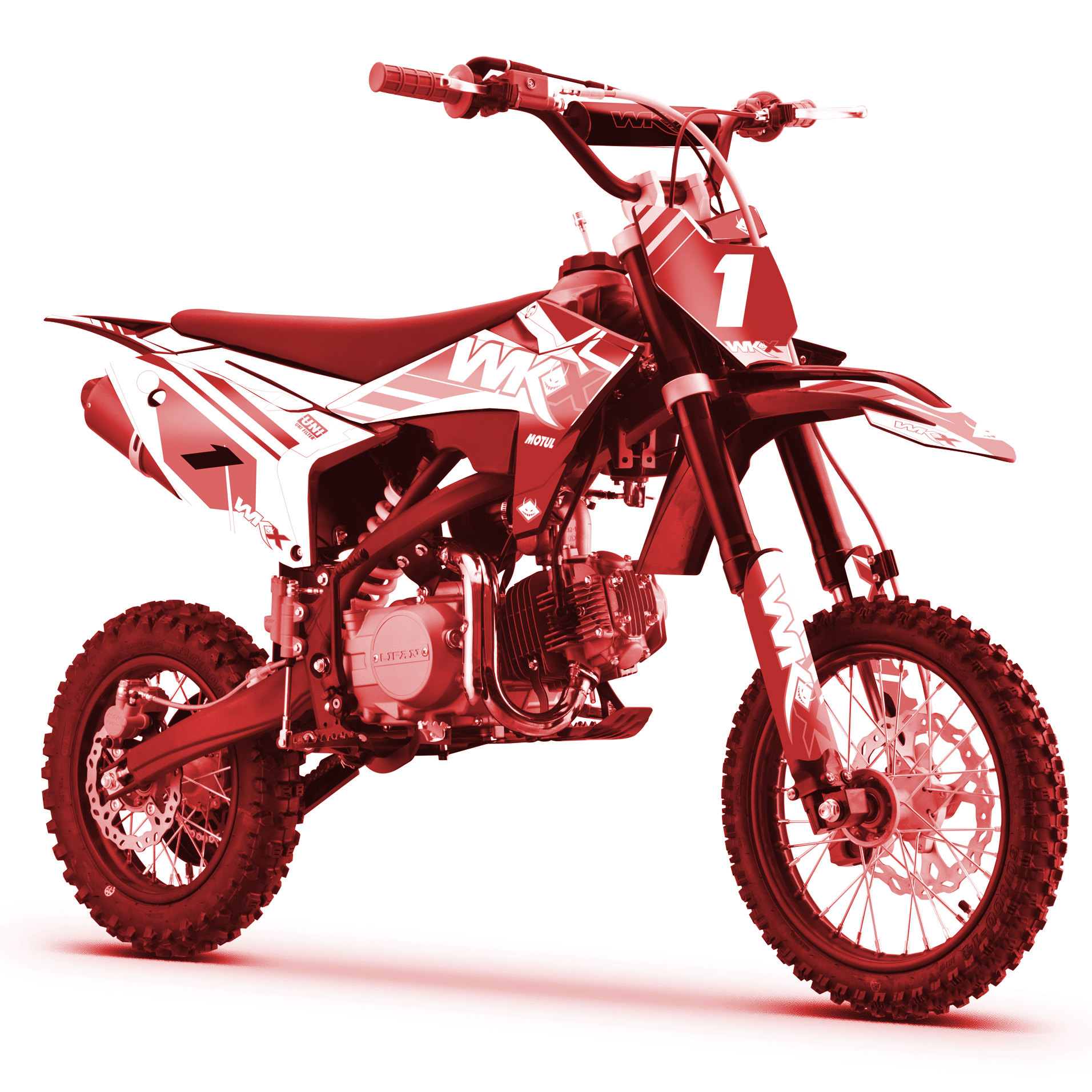 pit bike 125cc rouge MX2 WKX