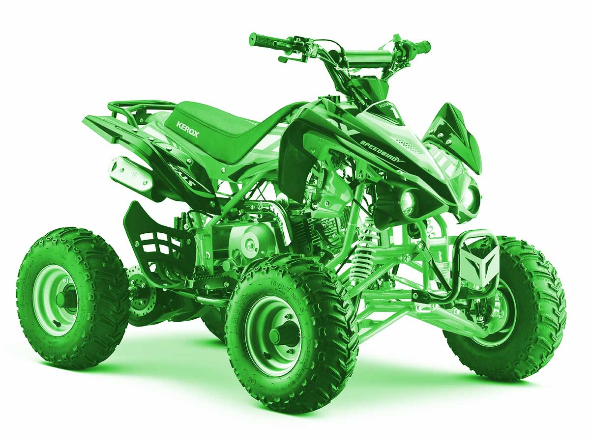 Quad 125 vert pour enfants, Kerox Speedbird