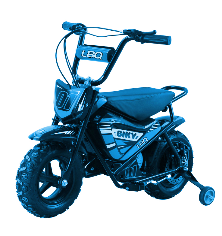 Mini Moto électrique 250W Lebonquad BIKY, bleu