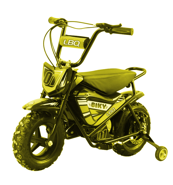 Mini Moto électrique 250W Lebonquad BIKY, jaune