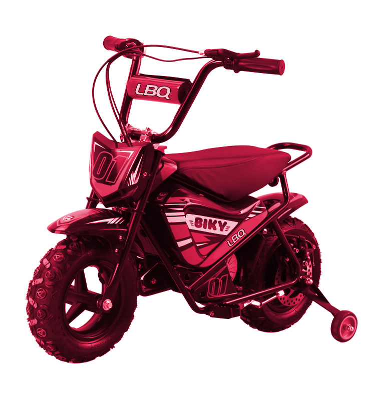 Mini Moto électrique 250W Lebonquad BIKY, rouge