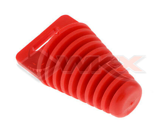 Bouchon lavage de pot d'échappement rouge pour dirt bike et pit bike