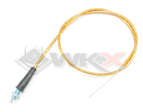 cable de gaz orange pour pit bike, dirt bike et mini moto