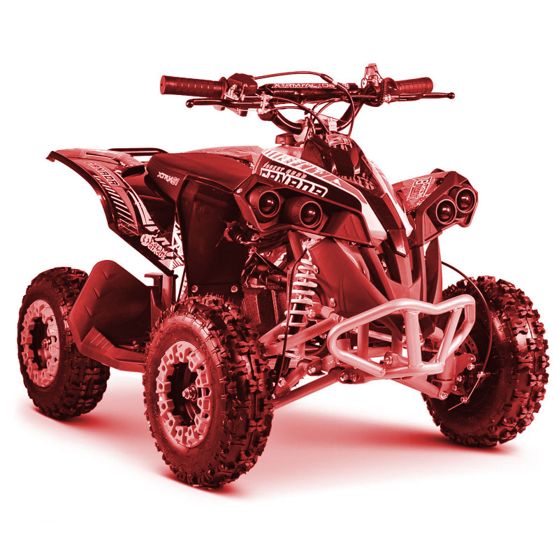 Pocket quad 50cc thermique rouge pour 3-8 ans 