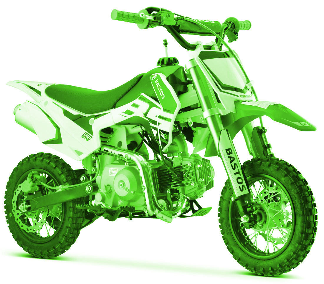 Motocross enfant 50cc de chez Probike, disponible en couleur rouge