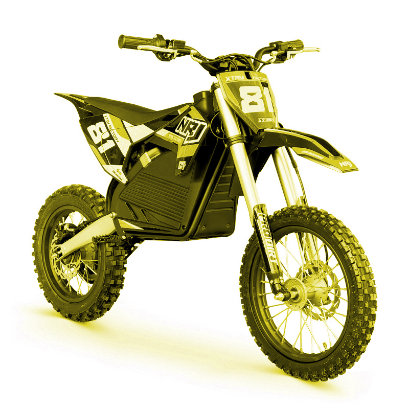 Moto de cross électrique rose pour enfants