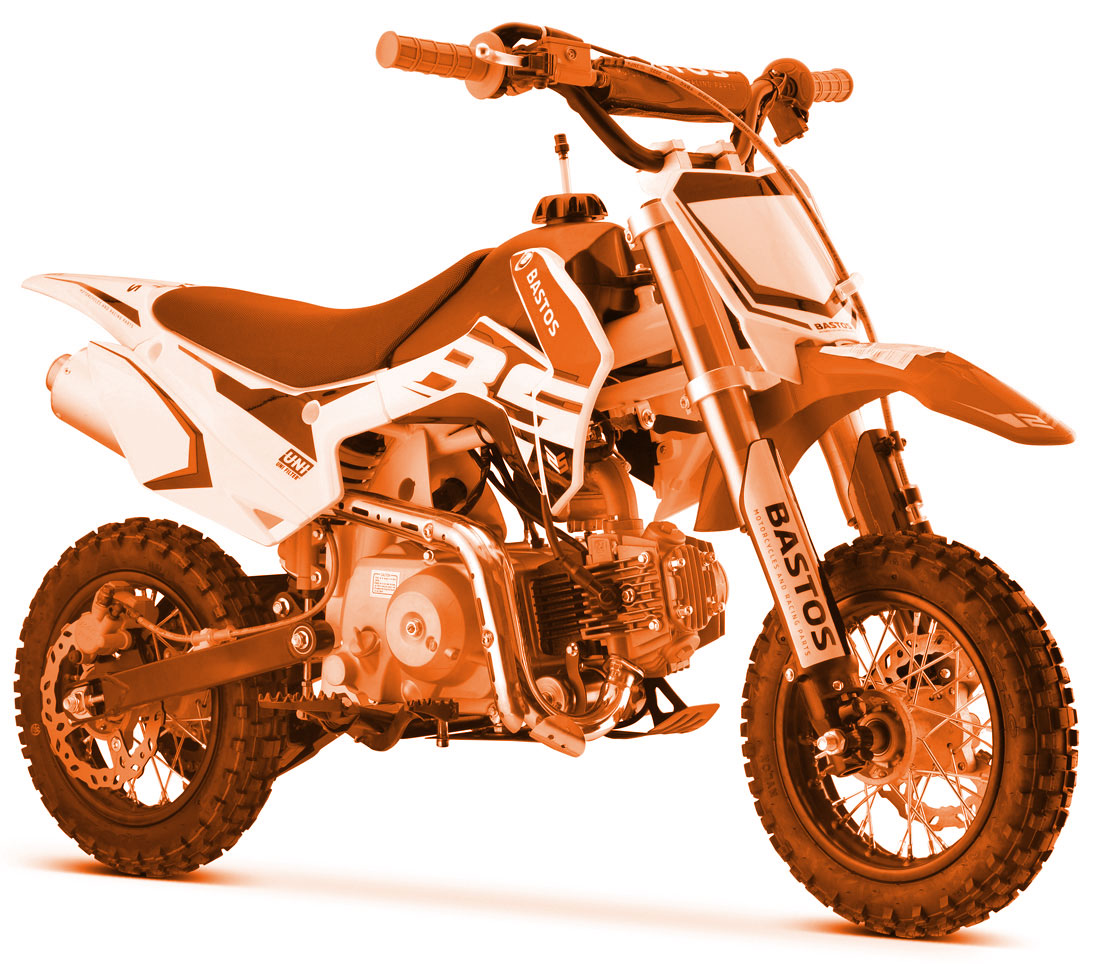 Durite de radiateur ORANGE - pièces détachées moto cross Mud Riders